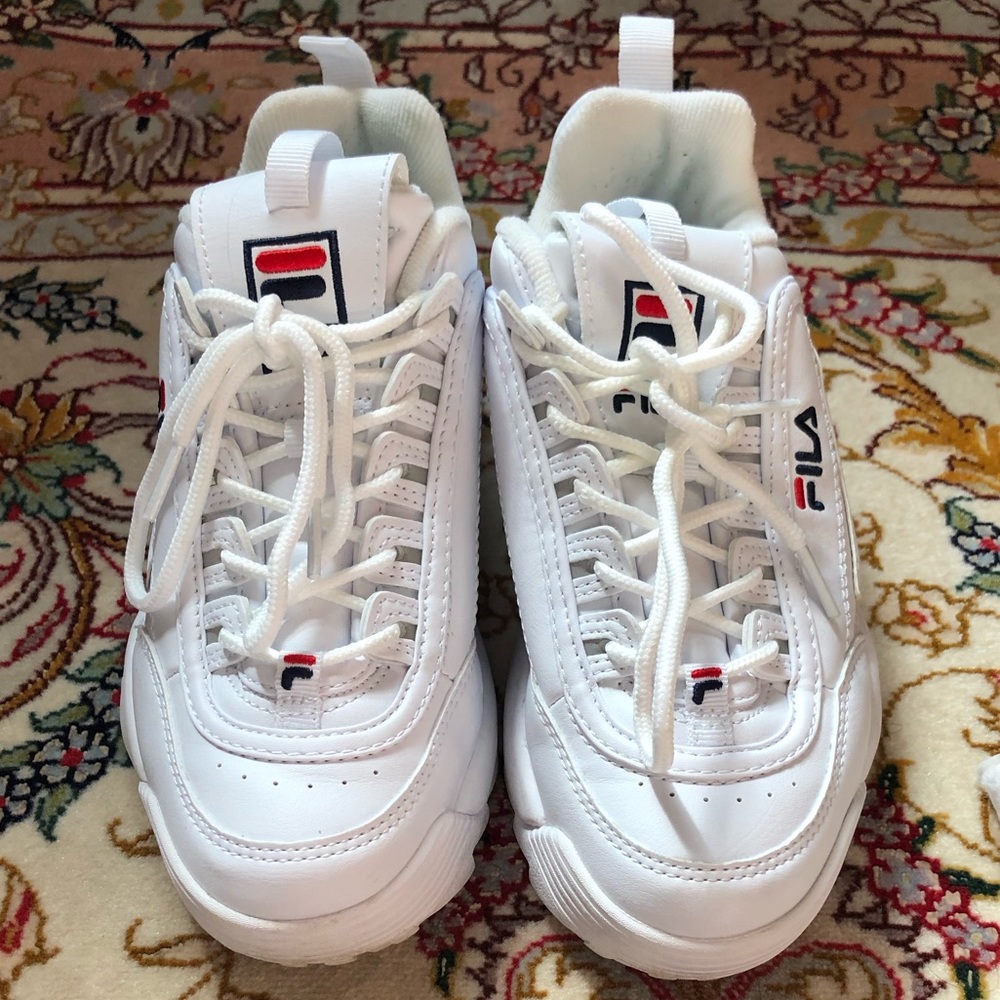 FILA Chunky White Sneakers - Disruptor